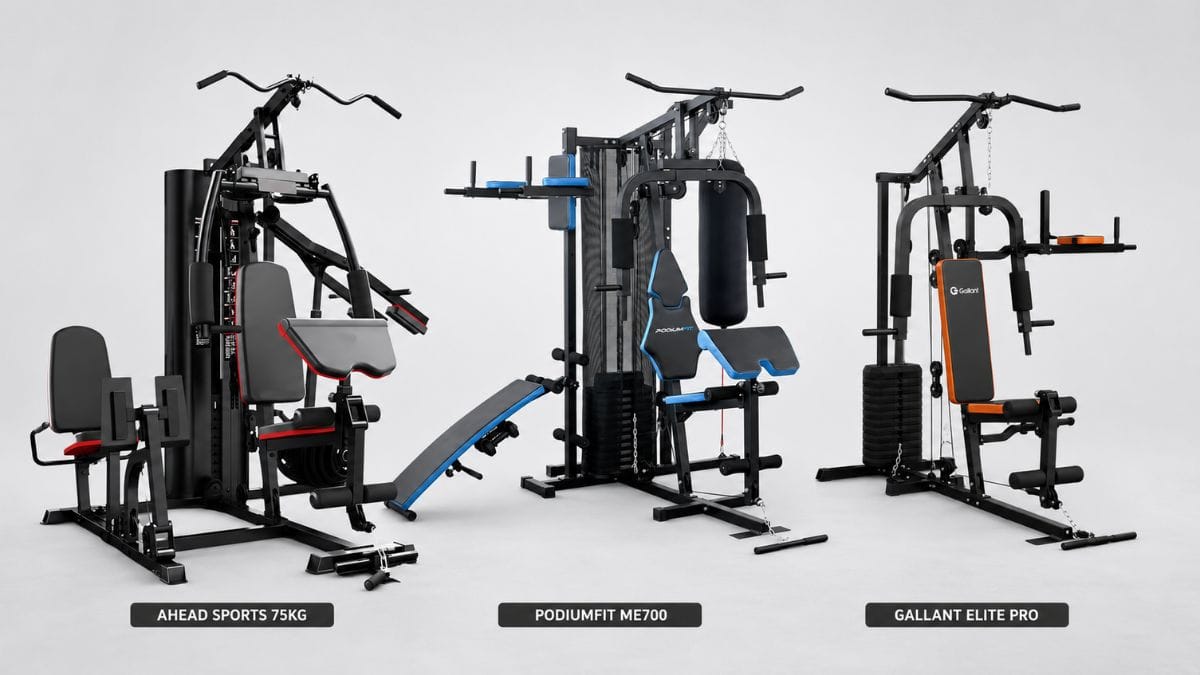 multi estação de exercícios e musculação