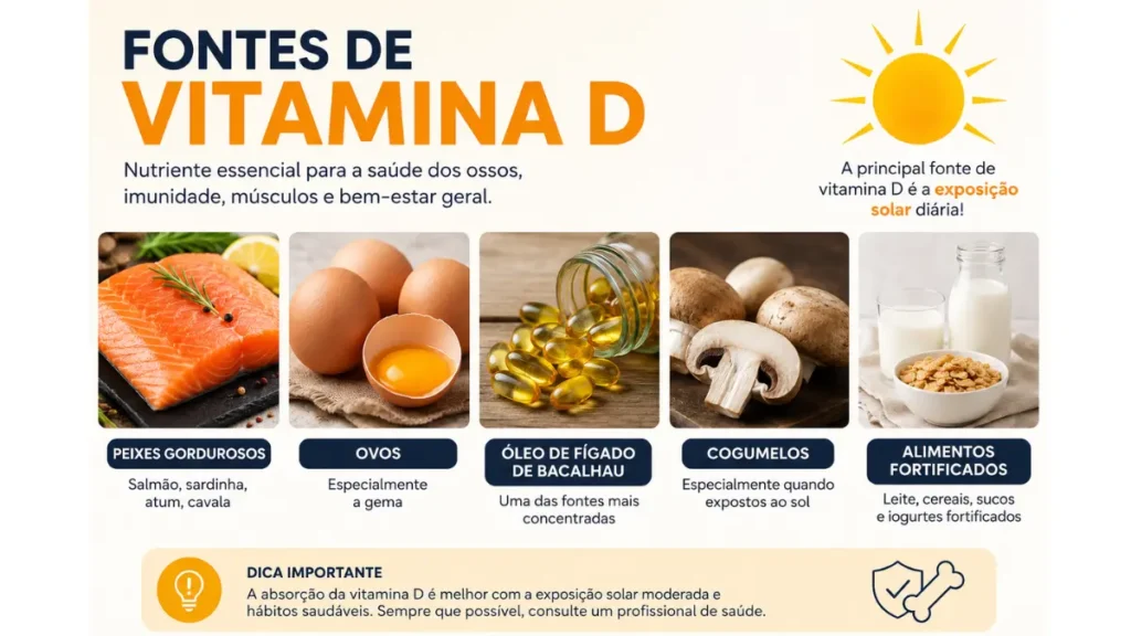 Vitamina D: O que é? Quais seus benefícios, como tomar e quando suplementar? 2 Fontes de Vitamina D