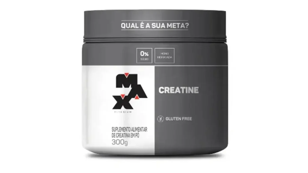 Qual a melhor creatina: comparação de 5 marcas populares 3 Creatina Max Titanium