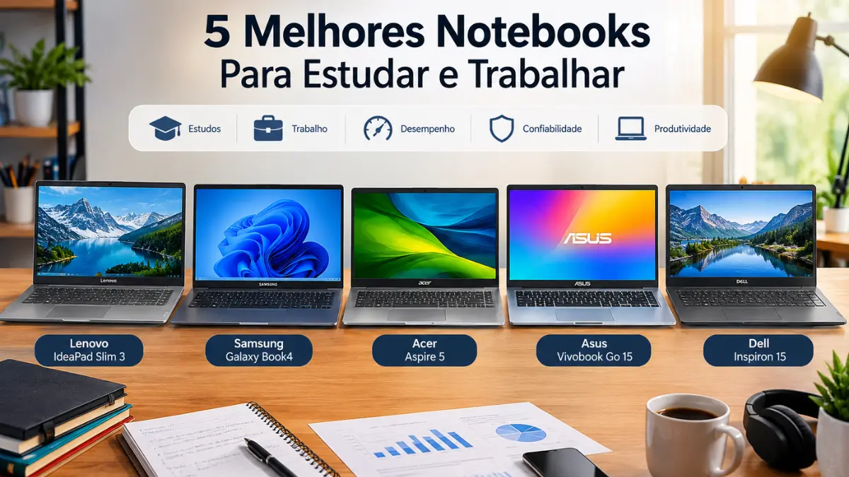 melhores notebooks para estudar e trabalhar